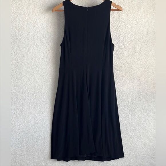 Adrianna Papell NWT MATTE STRETCH JERSEY FIT AND FLARE HALTER DRESS IN B… - Picture 10 of 13